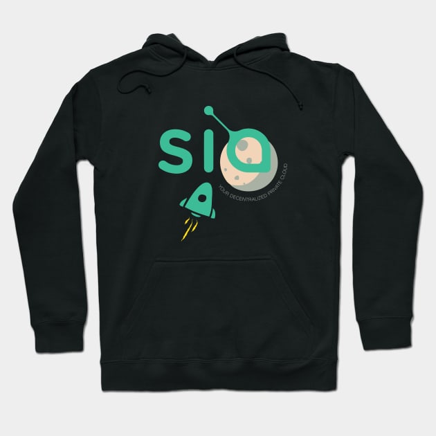 Siacoin To The Moon Hoodie by fuseleven